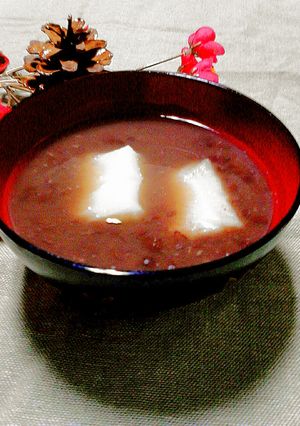 調理室ﾖﾘ～ほのかに甘いぜんざい(^^)-レシピのメイン写真