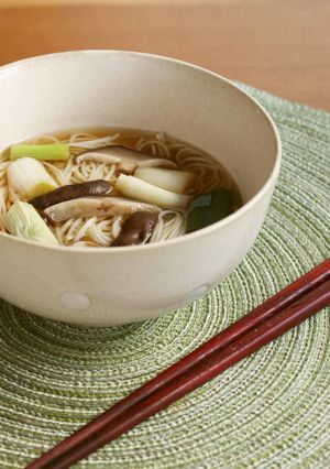 簡単☆長葱と椎茸のにゅうめん（そうめん）-レシピのメイン写真