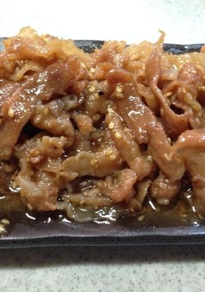 シェフ直伝美味・牛豚バラスライスの甘辛煮-レシピのメイン写真