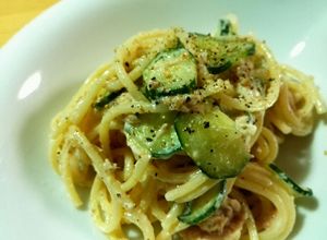 付け合わせに！ツナと胡瓜の胡麻サラスパ-レシピのメイン写真
