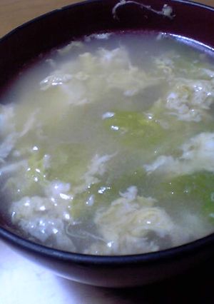 レタスのふわふわスープ-レシピのメイン写真