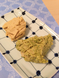 ひよこ豆のフムス☆プレーンとバジル-レシピのメイン写真
