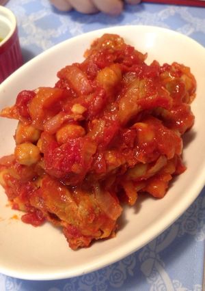 豚肉とひよこ豆のトマト煮込み-レシピのメイン写真