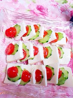 トマトと豆腐のカプレーゼ-レシピのメイン写真
