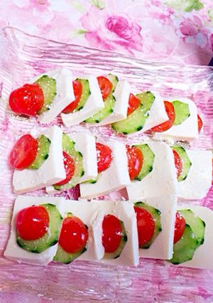 トマトと豆腐のカプレーゼ-レシピのメイン写真
