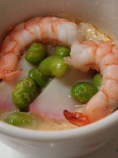 ミートボール入♪お麩とオイソの春色茶碗蒸-レシピのメイン写真
