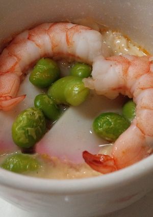 ミートボール入♪お麩とオイソの春色茶碗蒸-レシピのメイン写真