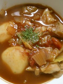 キャベツ 舞茸 じゃが芋の トマトスープ-レシピのメイン写真