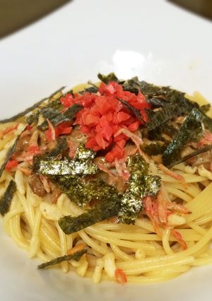 ゴマ香る納豆パスタ(レンジで作る)-レシピのメイン写真