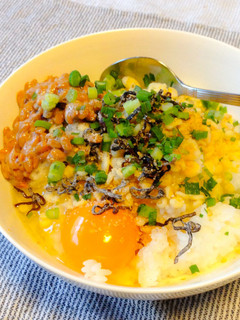 贅沢進化系TKG♡卵かけ納豆ご飯-レシピのメイン写真