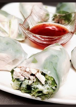 さっぱり！ヘルシー！鶏胸肉の生春巻き-レシピのメイン写真