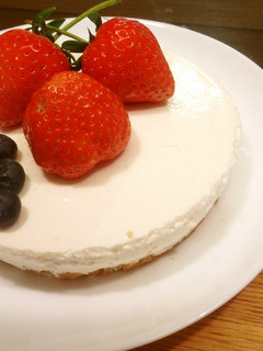 水切りヨーグルトのレアチーズケーキ-レシピのメイン写真