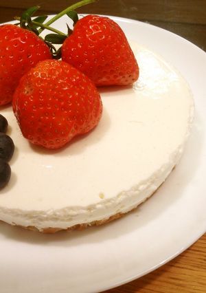 水切りヨーグルトのレアチーズケーキ-レシピのメイン写真