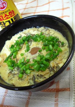 レンジでチン★梅味☆簡単茶碗蒸★豆腐入り-レシピのメイン写真