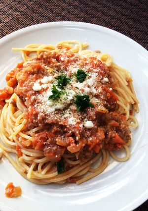 レンジで簡単・本格ボロネーゼ-レシピのメイン写真