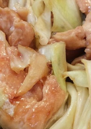 照り鶏とキャベツのバター炒め-レシピのメイン写真