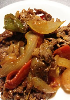 懐かしい味♡牛肉のケチャップ炒め-レシピのメイン写真