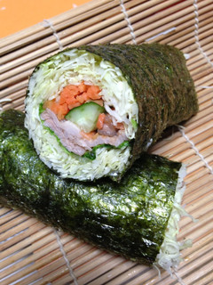 簡単♪ サラダの恵方巻きー2-レシピのメイン写真