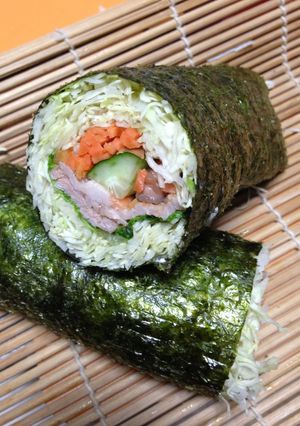 簡単♪ サラダの恵方巻きー2-レシピのメイン写真