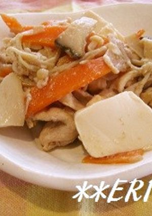 豚肉ときのこと豆腐の旨煮～♪♪-レシピのメイン写真