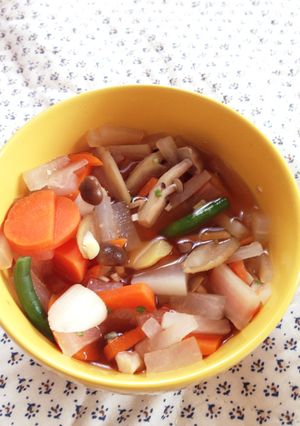 簡単！！野菜たっぷり体ぽかぽかスープ-レシピのメイン写真