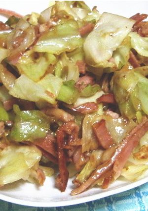 きゃべつとベーコンの味ポン炒め-レシピのメイン写真
