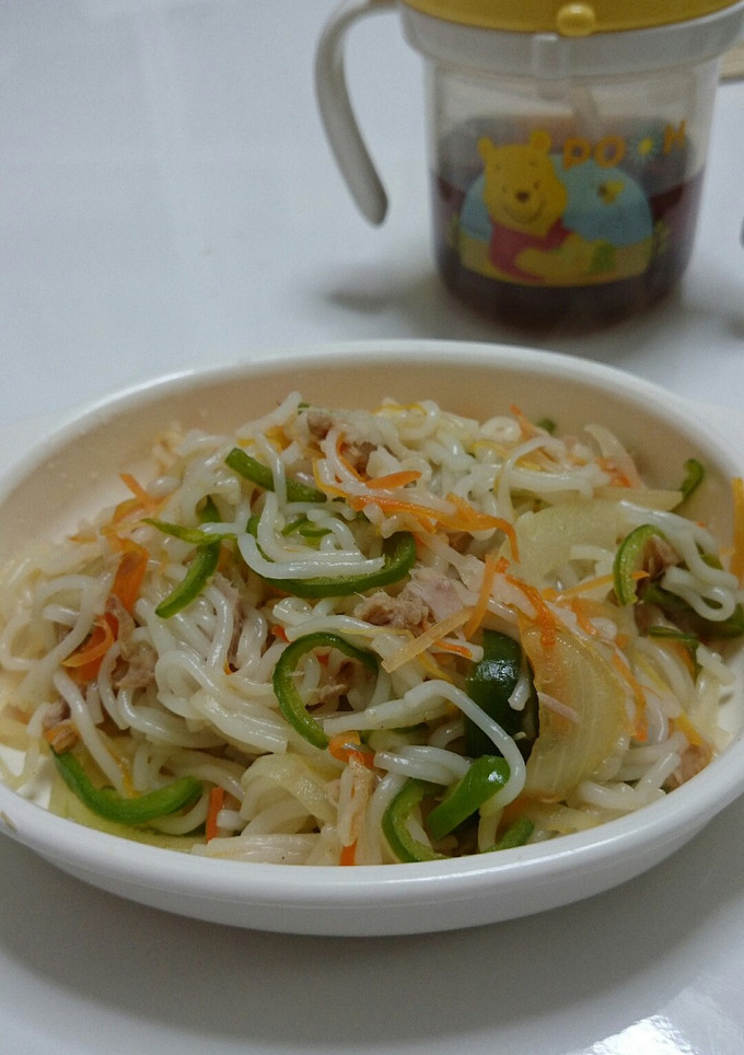 離乳食後期 そうめんのツナ炒め-レシピのメイン写真