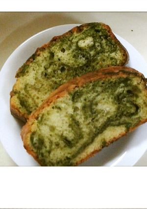 抹茶とバニラのマーブルケーキ-レシピのメイン写真