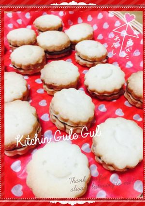 バレンタイン♡生クリームクッキーのチョコ-レシピのメイン写真