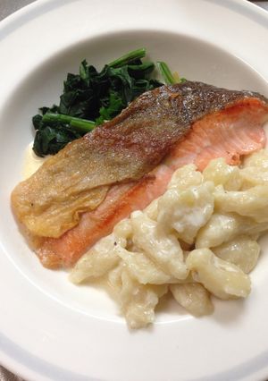 サーモンクリームと豆腐ニョッキ-レシピのメイン写真