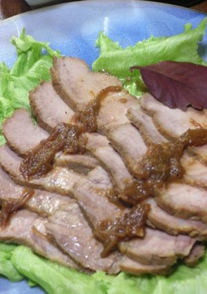 煮豚はブルーベリー酢-レシピのメイン写真