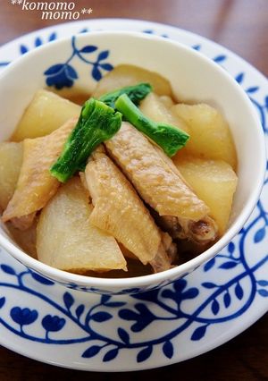 簡単トロトロ～♫鶏手羽中と大根の煮物-レシピのメイン写真