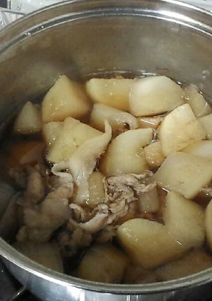 大根と豚肉の煮付け-レシピのメイン写真