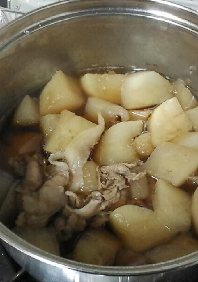 大根と豚肉の煮付け-レシピのメイン写真