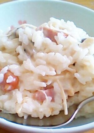 ランチに！簡単おいしいきのこリゾット☆-レシピのメイン写真