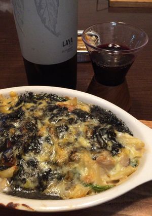 市販のソースで超手抜きイカスミグラタン♪-レシピのメイン写真