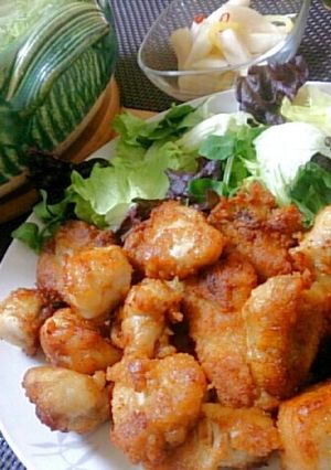 フグの唐揚げ☆おろしポン酢+柚子♪-レシピのメイン写真