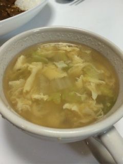 白菜と卵のあっさりコンソメスープ-レシピのメイン写真