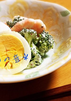 ブロッコリーと海老のピリマヨサラダ☆-レシピのメイン写真