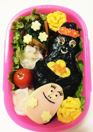 バーバパパ＆ママ☆キャラ弁-レシピのメイン写真
