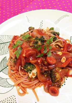定番☆ナポリタン チーズ スパゲティ-レシピのメイン写真