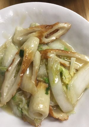 簡単・白菜とちくわの甘酢炒め-レシピのメイン写真