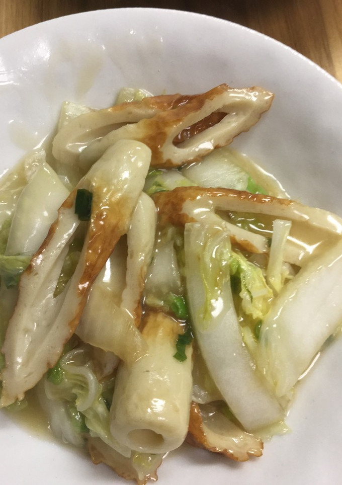 簡単・白菜とちくわの甘酢炒め-レシピのメイン写真