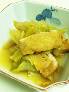 春キャベツと油揚げの*簡単煮*-レシピのメイン写真