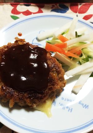 簡単デミグラスソースで豆腐ハンバーグ-レシピのメイン写真