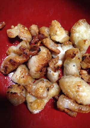 鶏皮 パリパリ 揚げ焼き-レシピのメイン写真