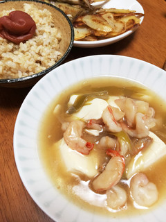 小鍋ひとつ♪豆腐の海老あんかけ-レシピのメイン写真