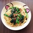ツナとほうれん草の和風パスタ