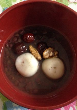 ごま団子のくるみおしるこ-レシピのメイン写真