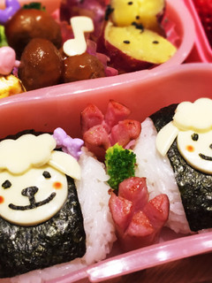 新年☆簡単 ひつじさん キャラ弁-レシピのメイン写真